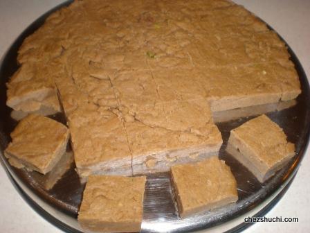 singhare ki namkeen burfi